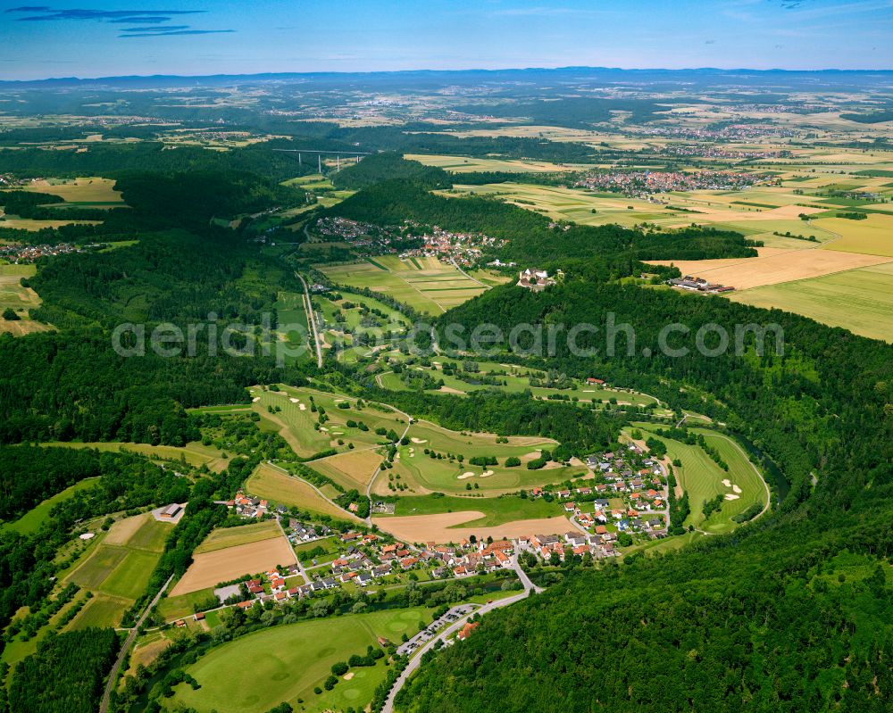 Aerial image Starzach - Grounds of the Golf course at in Starzach in the state Baden-Wuerttemberg, Germany