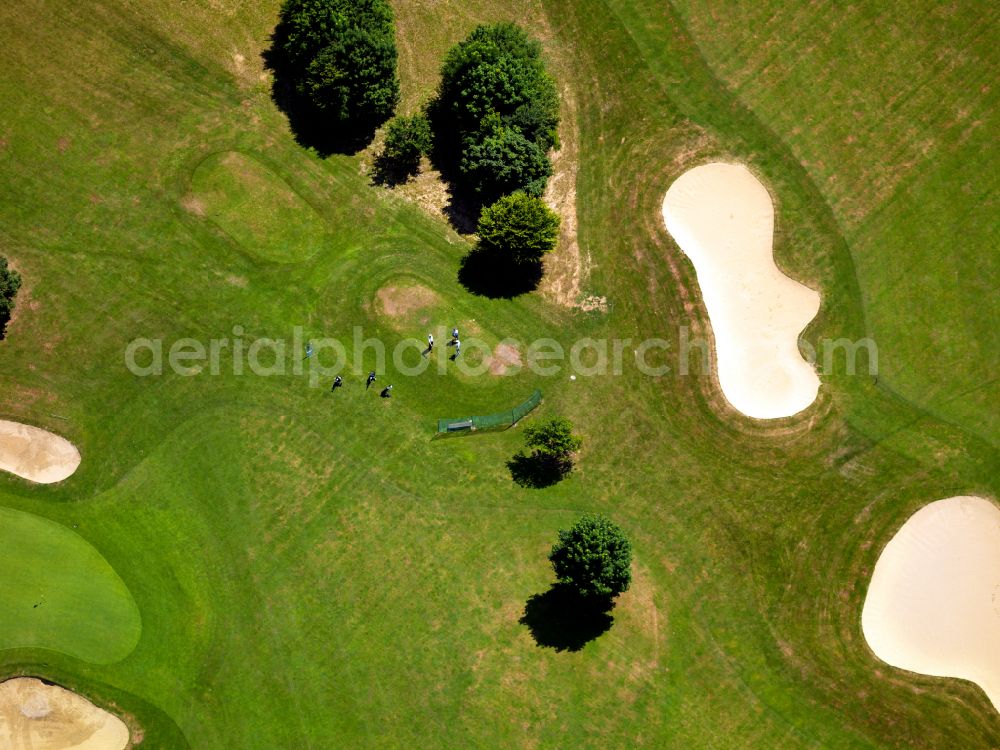 Starzach from above - Grounds of the Golf course at in Starzach in the state Baden-Wuerttemberg, Germany