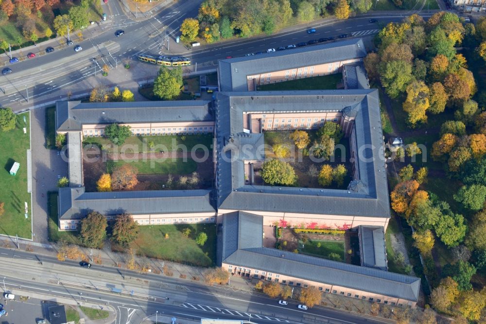 Aerial photograph Leipzig - View of the Grassimuseum in Leipzig in the state of Saxony