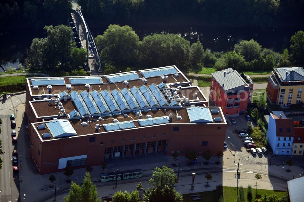 Aerial image Frankfurt (Oder) - View of Gräfin-Dönhoff building of the Viadrina European University Frankfurt (Oder) in Brandenburg