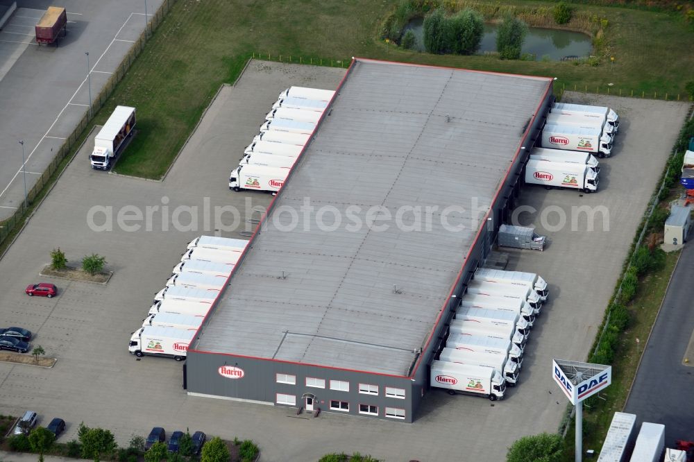 Aerial photograph Großbeeren - View of the bakery Harry-Brot GmbH in Großbeeren in Brandenburg
