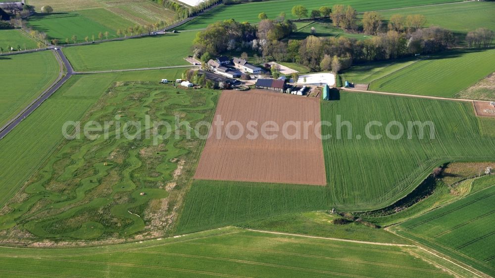 Aerial photograph Königswinter - Gut Heiderhof in Koenigswinter in the state North Rhine-Westphalia, Germany
