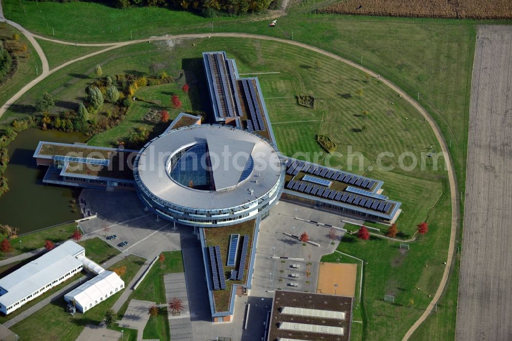 Aerial photograph Steinhagen - View onto the gymnasium of Steinhagen in the state North Rhine-Westphalia