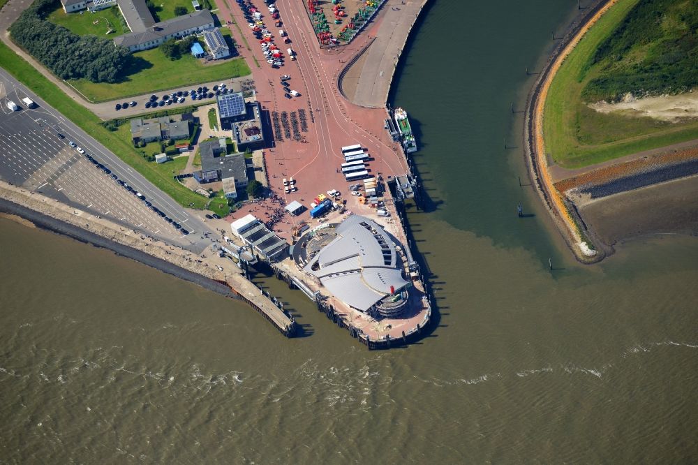 Aerial image Norderney - Port facilities of the East Frisian island of Norderney in Lower Saxony island Norderney in the state Lower Saxony