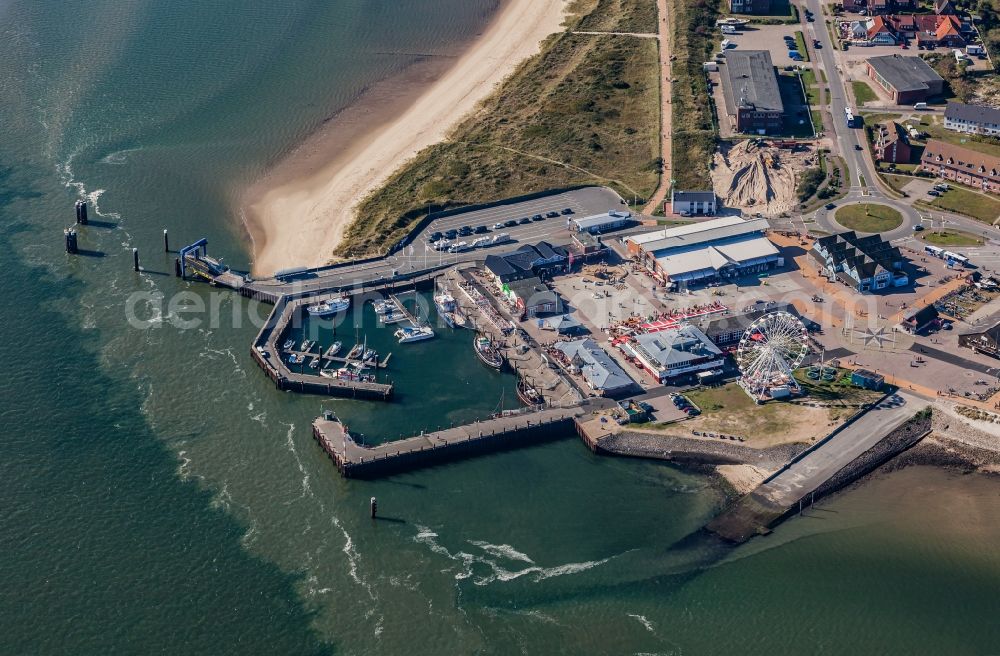 Aerial image List - Harbour area on the shore of North Sea in List in the state Schleswig-Holstein