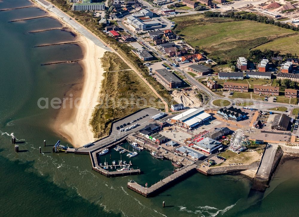 Aerial photograph List - Harbour area on the shore of North Sea in List in the state Schleswig-Holstein
