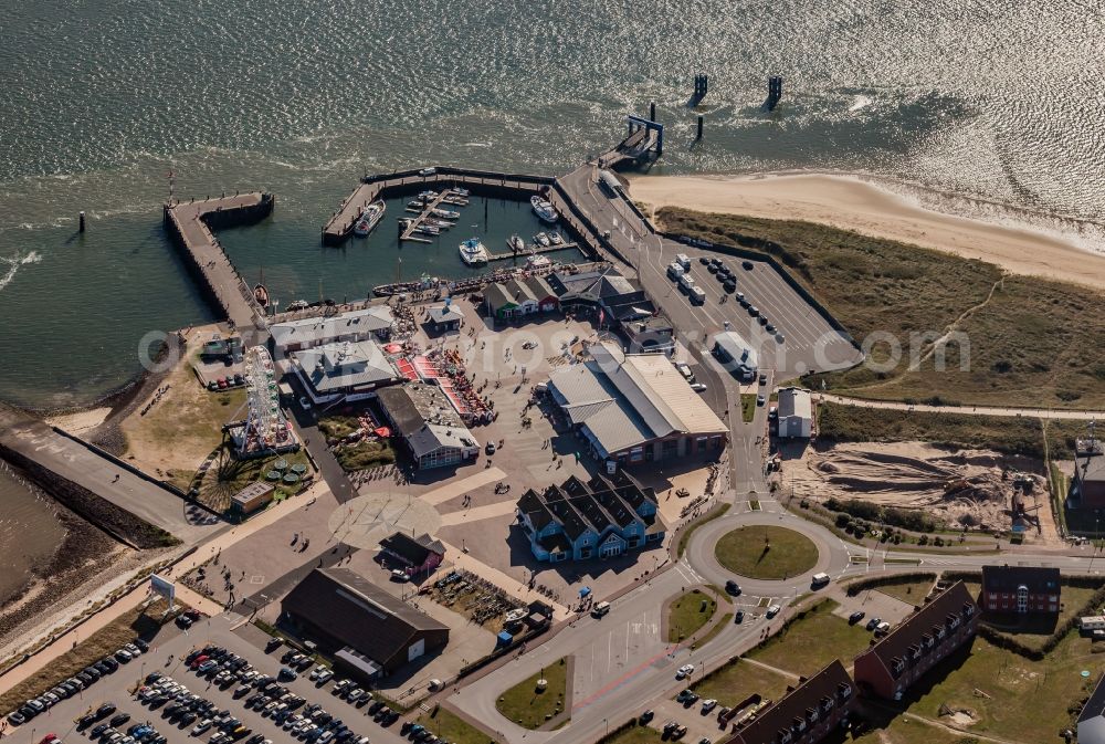 Aerial photograph List - Harbour area on the shore of North Sea in List in the state Schleswig-Holstein