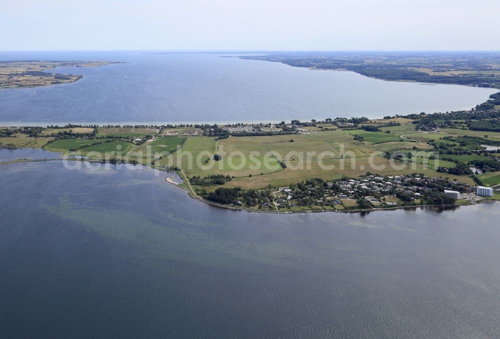 Aerial photograph Glücksburg (Ostsee) - Peninsula Holnis, Gluecksburg on the Baltic Sea in Schleswig-Holstein