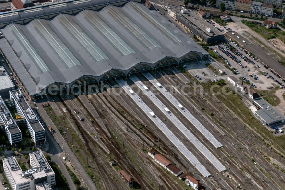 Aerial photograph Leipzig - Main Station in Leipzig in the state Saxony, Germany