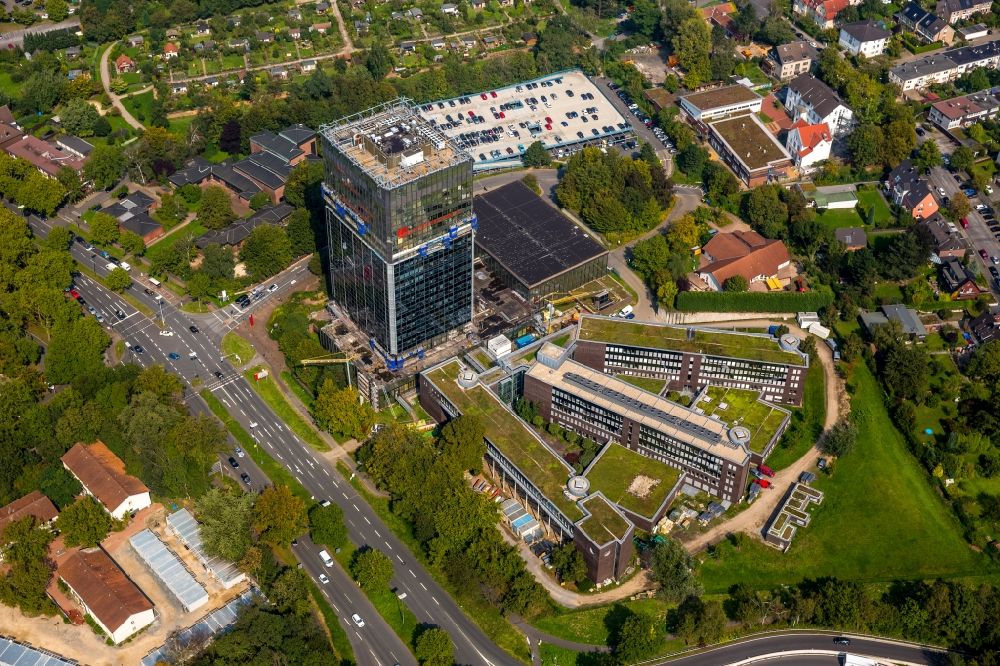 Aerial image Bochum - View of the miners' association in Bochum in the state North-Rhine Westphalia