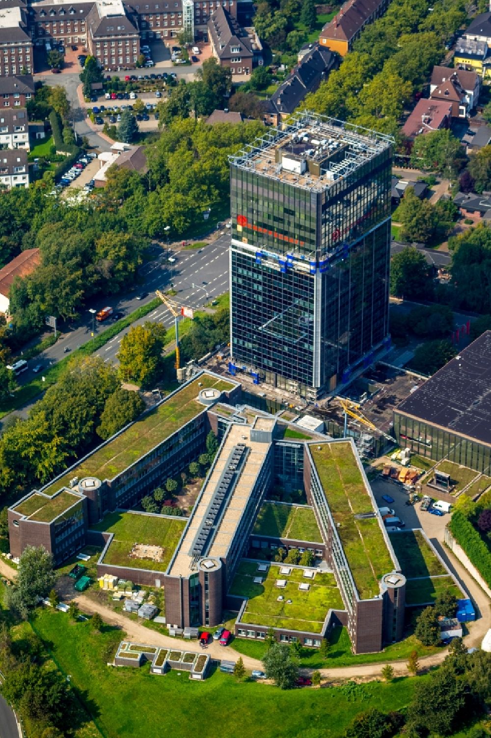 Bochum from above - View of the miners' association in Bochum in the state North-Rhine Westphalia