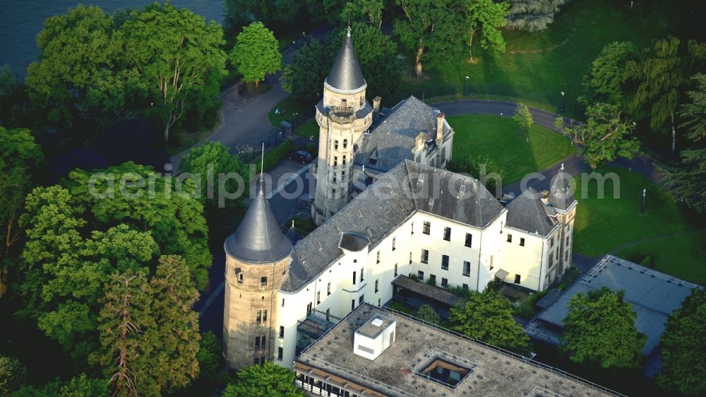 Aerial photograph Bonn - The Carstanjen house used by the United Nations in Bonn in the state North Rhine-Westphalia, Germany. The new building area was created in the 1960s