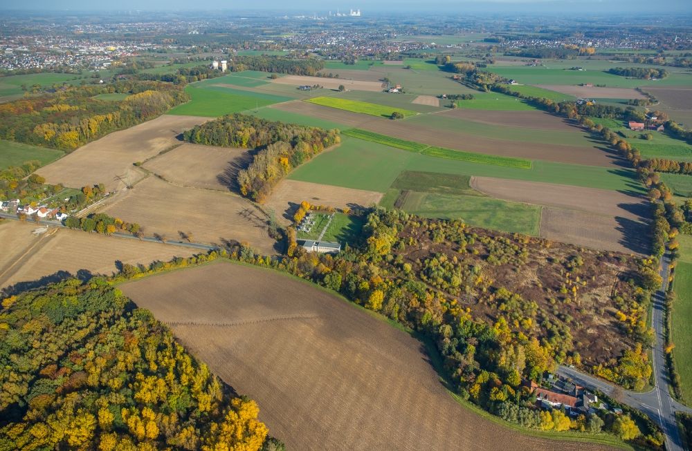 Aerial image Hamm - Heathland landscape in the Martinstrasse in Hamm in the state North Rhine-Westphalia
