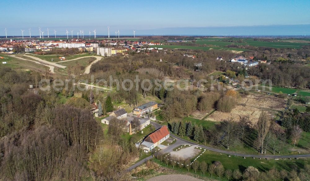 Seelow from the bird's eye view: Heathland landscape Seelower Hoehen in Seelow in the state Brandenburg, Germany