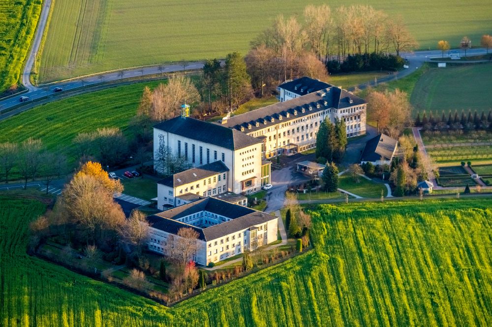 Aerial photograph Wickede (Ruhr) - Aerial view of the Holy Spirit Monastery in the district of Wimbern in Wickede (Ruhr) in the German state of North Rhine-Westphalia, Germany