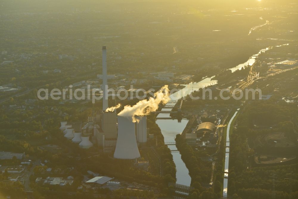 Herne from above - View of the powerhouse in Herne in the state North Rhine-Westphalia