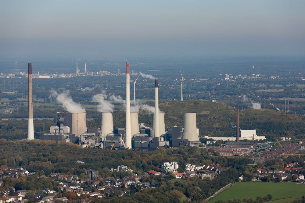 Aerial image Gelsenkirchen Gelsenkirchen-Nord - Thermal power stations of E.ON Kraftwerke GmbH in Gelsenkirchen in North Rhine-Westphalia