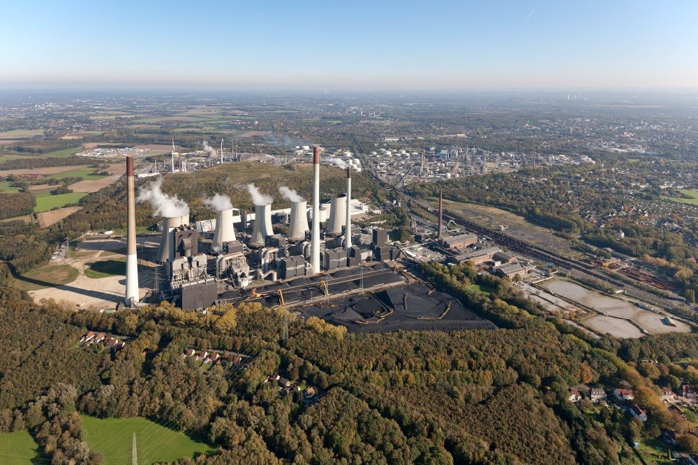 Aerial image Gelsenkirchen Gelsenkirchen-Nord - Thermal power stations of E.ON Kraftwerke GmbH in Gelsenkirchen in North Rhine-Westphalia
