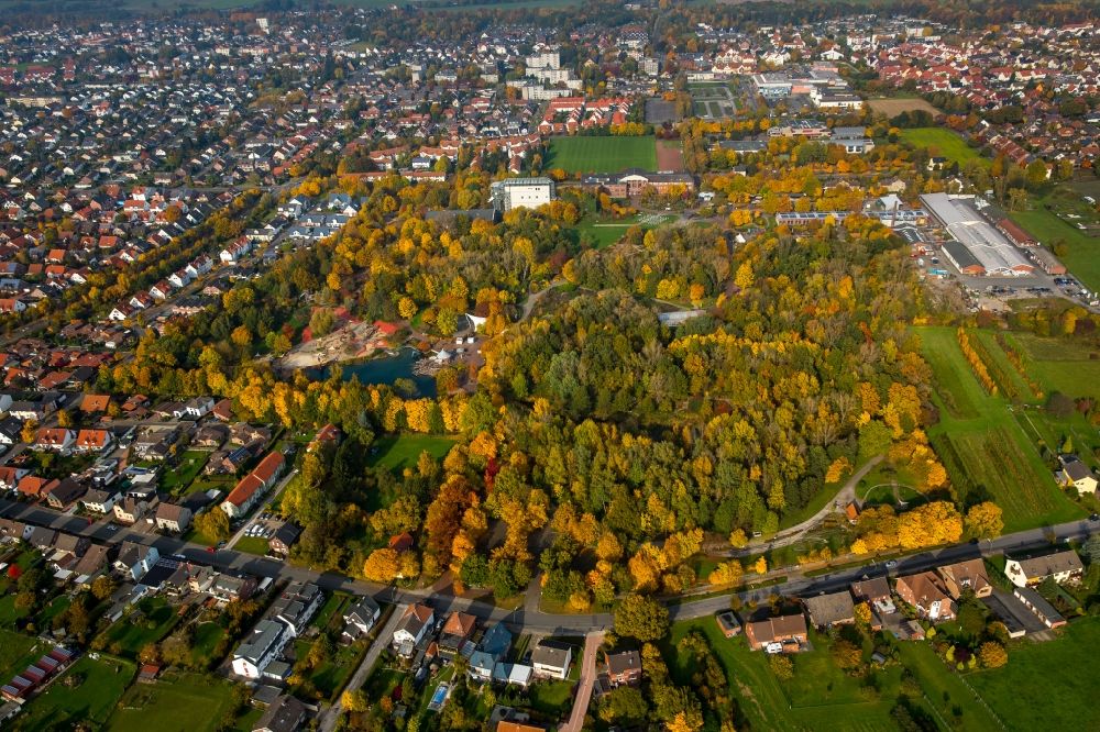 Aerial image Hamm - View of the Maximilianpark in Hamm in the state North Rhine-Westphalia
