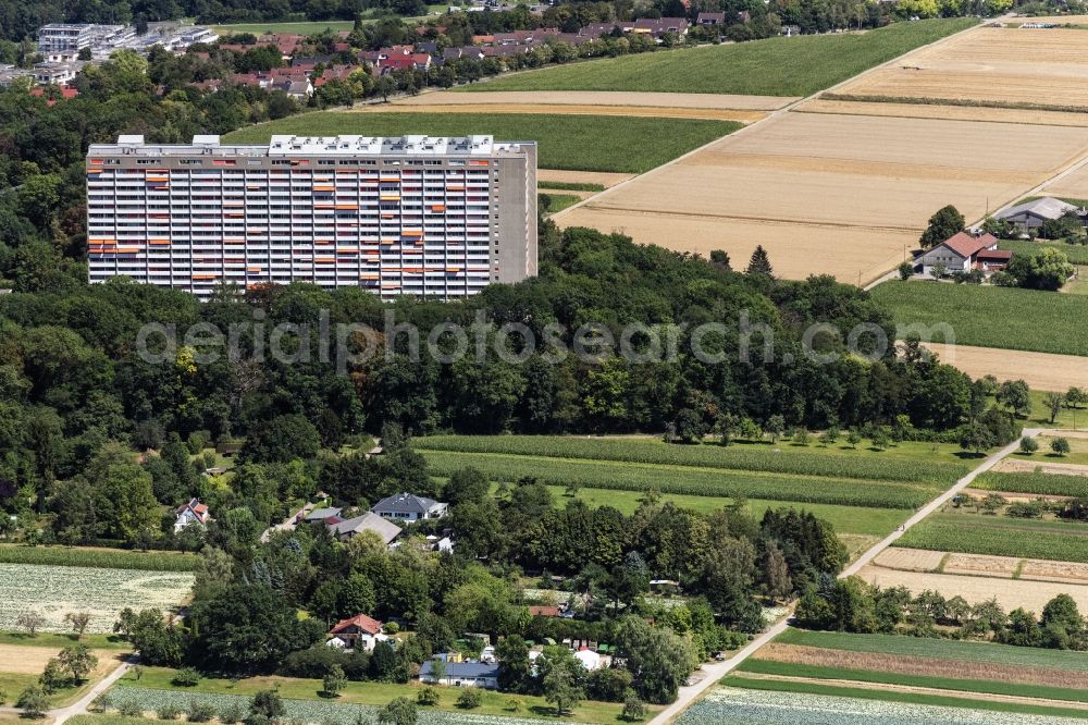 Aerial image Stuttgart - High-rise ensemble of in Stuttgart in the state Baden-Wuerttemberg, Germany