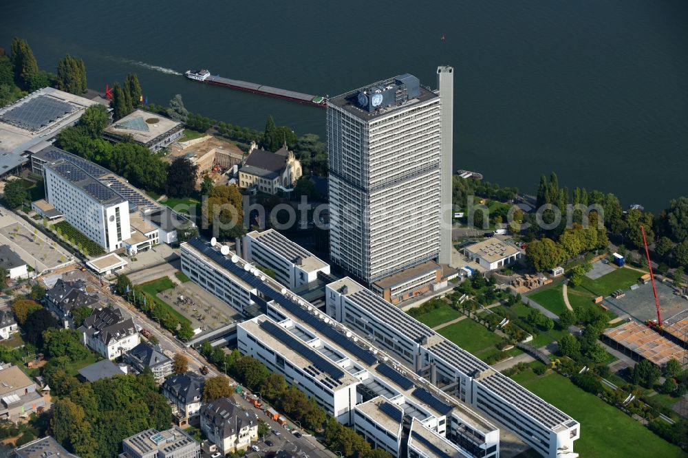 Aerial image Bonn - High-rise buildings United Nations Conpus Bonn on Platz of Vereinten Nationen in the district Beuel in Bonn in the state North Rhine-Westphalia, Germany