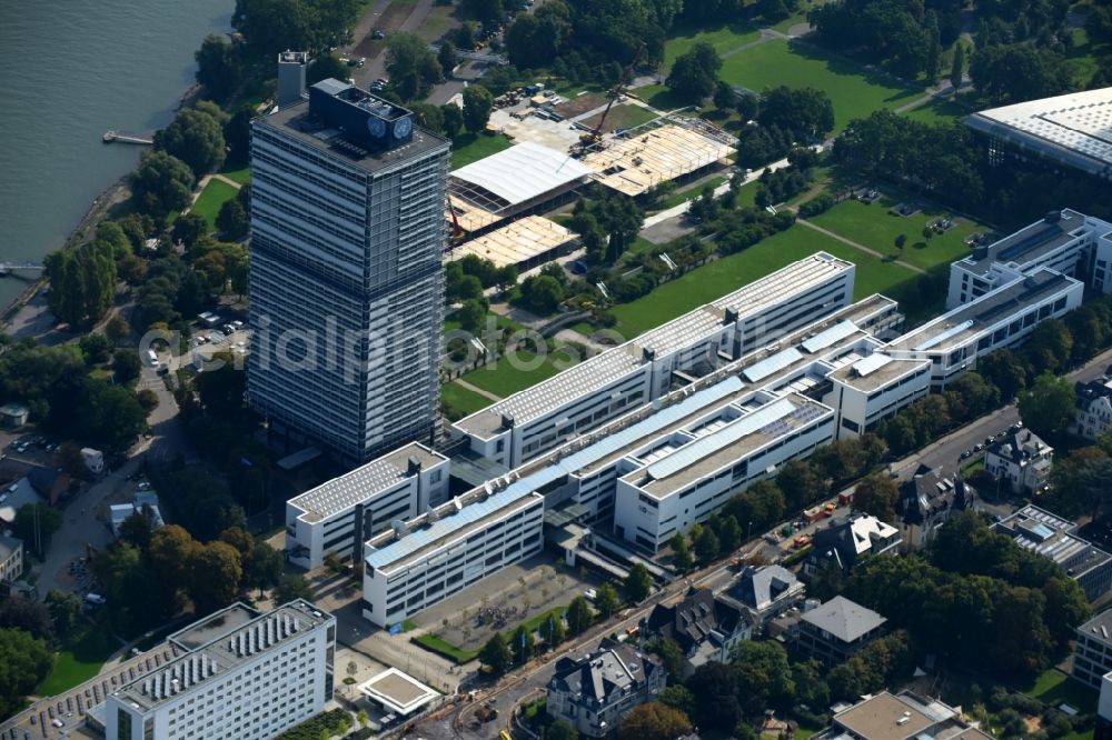 Aerial image Bonn - High-rise buildings United Nations Conpus Bonn on Platz of Vereinten Nationen in the district Beuel in Bonn in the state North Rhine-Westphalia, Germany