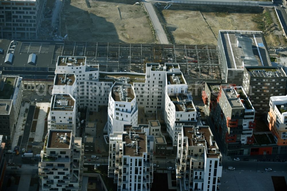 Aerial image Gennevilliers - High-rise building in the residential area in Gennevilliers in Ile-de-France, France