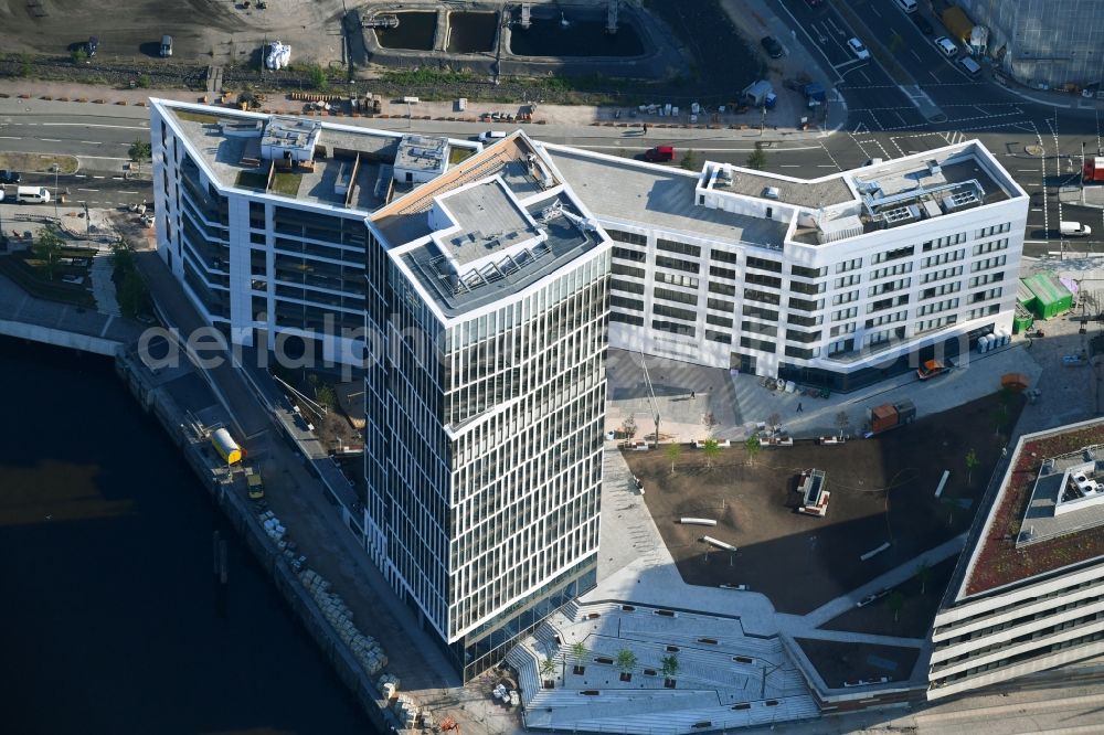 Aerial photograph Hamburg - Build a new office and commercial building Intelligent Quarters in of Hafen City in Hamburg, Germany