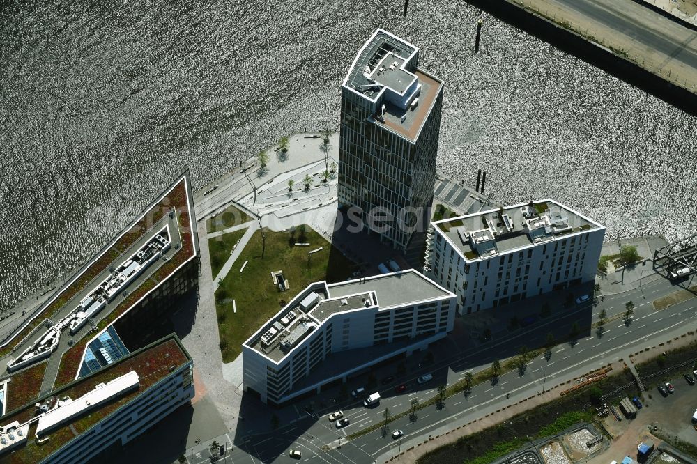 Aerial image Hamburg - Build a new office and commercial building Intelligent Quarters in of Hafen City in Hamburg, Germany
