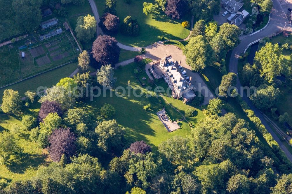 Windstein from the bird's eye view: Complex of the hotel building Domaine Jaegerthal in a green valley in the district Jaegerthal in Windstein in Grand Est, France