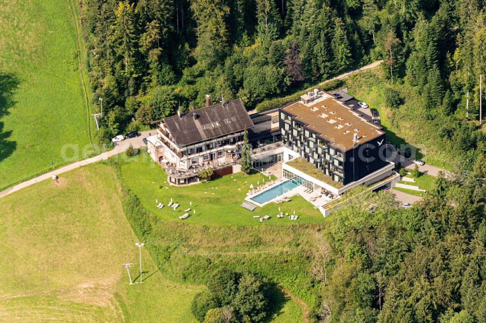 Aerial image Freudenstadt - Complex of the hotel building FRITZ LAUTERBAD in Freudenstadt at Schwarzwald in the state Baden-Wuerttemberg, Germany