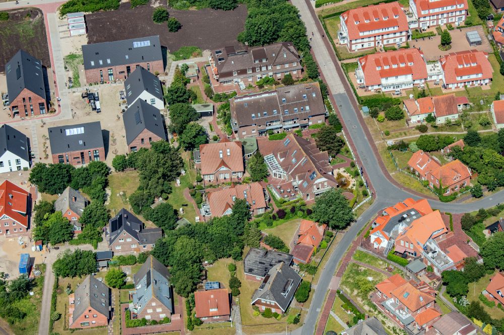 Aerial image Langeoog - Complex of the hotel building Hotel Upstalsboom Langeoog in Langeoog on island Langeoog in the state Lower Saxony, Germany