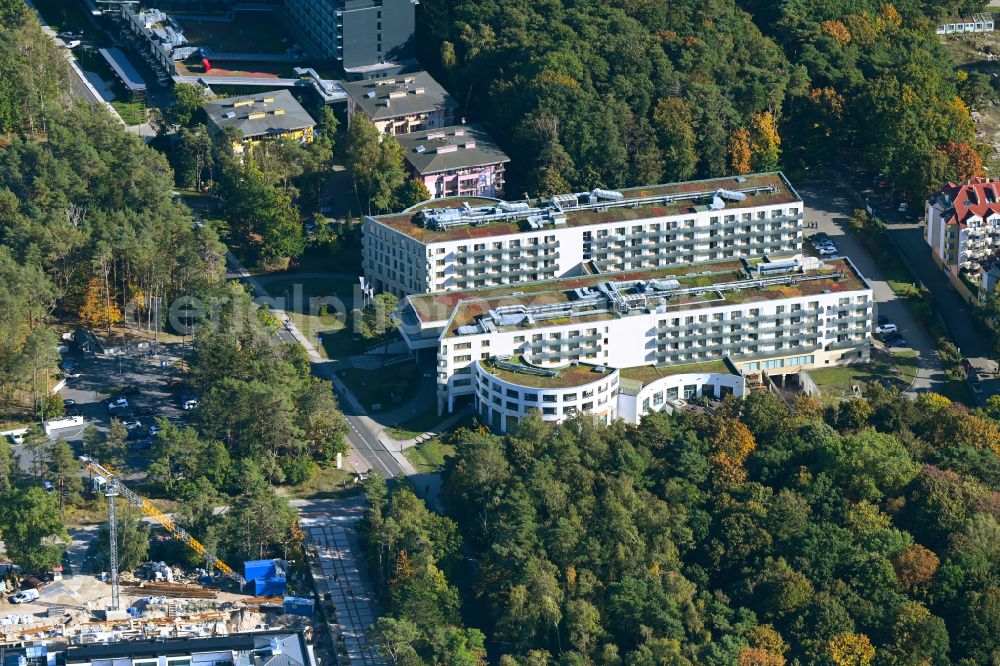 Swinemünde from the bird's eye view: Complex of the hotel building Interferie Medical Spa in Swinemuende in Zachodniopomorskie, Poland