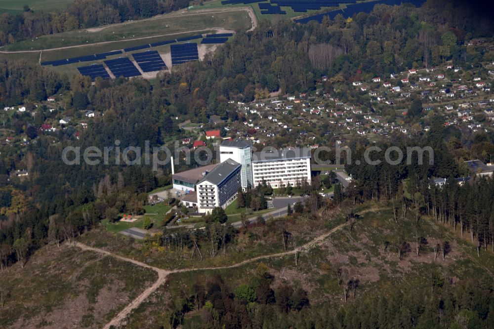 Aerial image Suhl - Complex of the hotel building Ringberghotel on street Ringberg in Suhl in the state Thuringia, Germany