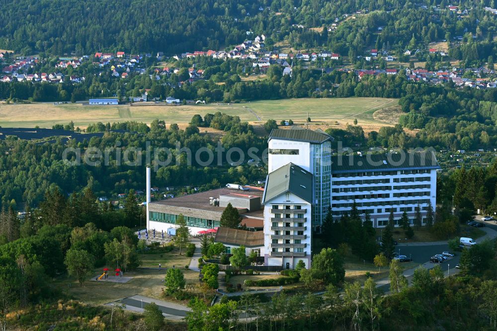 Aerial photograph Suhl - Complex of the hotel building Ringberghotel on street Ringberg in Suhl at Thueringer Wald in the state Thuringia, Germany