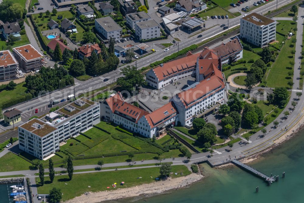 Aerial photograph Lochau - Complex of the hotel building Seehotel Am Kaiserstrand in Lochau at Bodensee in Vorarlberg, Austria