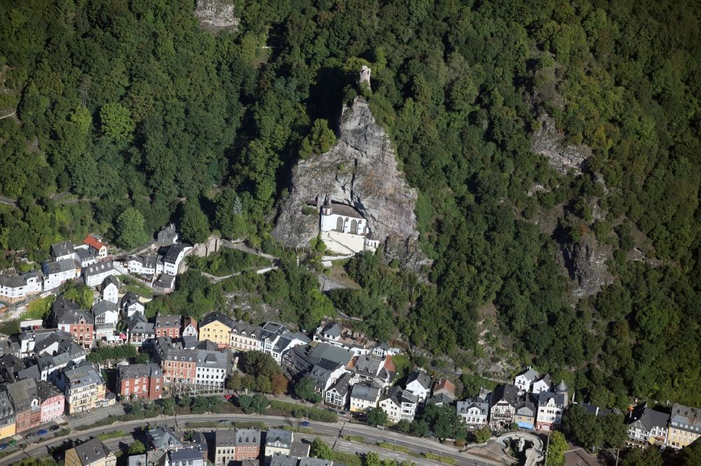 Idar-Oberstein from the bird's eye view: Local view of Idar-Oberstein in the state of rhineland-palatinate