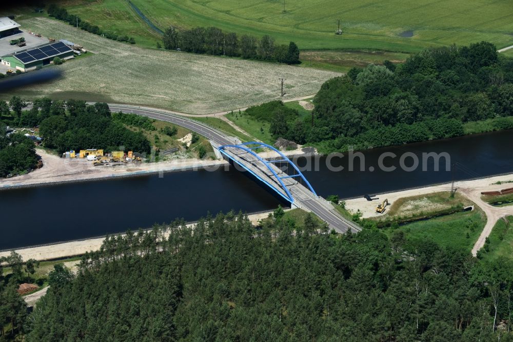 Aerial image Ihleburg - Ihleburger bridge over the Elbe-Havel Canal at Ihleburg in Saxony-Anhalt