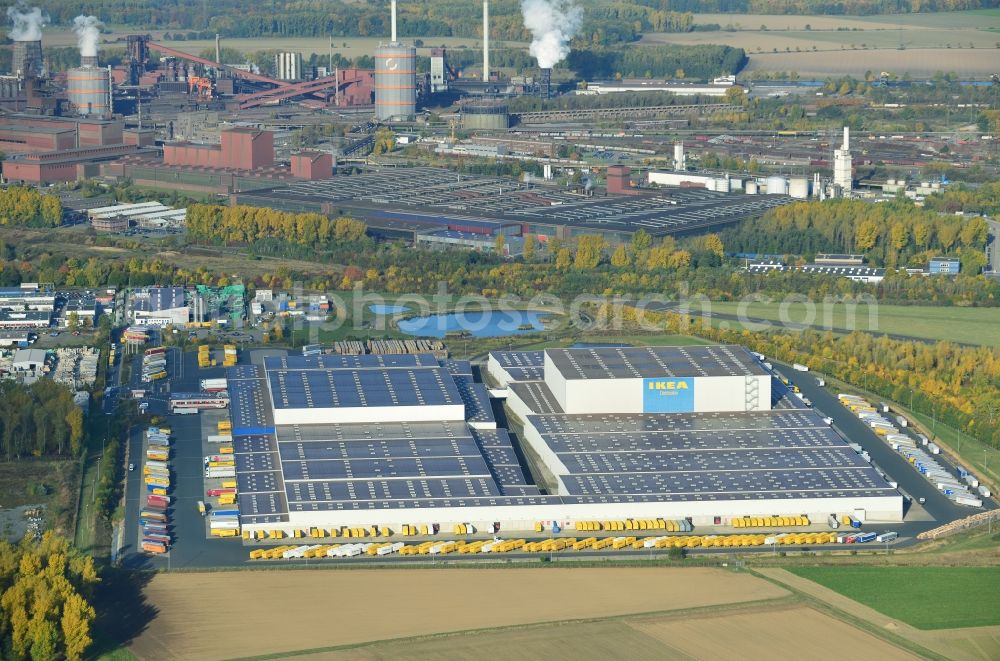 Aerial photograph Salzgitter - Seat of the IKEA Distribution Services GmbH in Salzgitter im Bundesland Niedersachsen in Salzgitter in Lower Saxony
