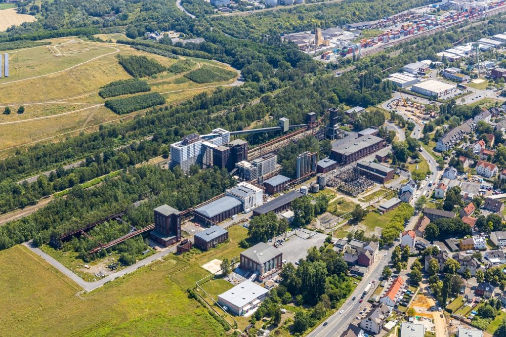 Aerial image Dortmund - Industrial monument of the disused technical facilities on the former site of the Kokerei Hansa in Dortmund in the state North Rhine-Westphalia, Germany
