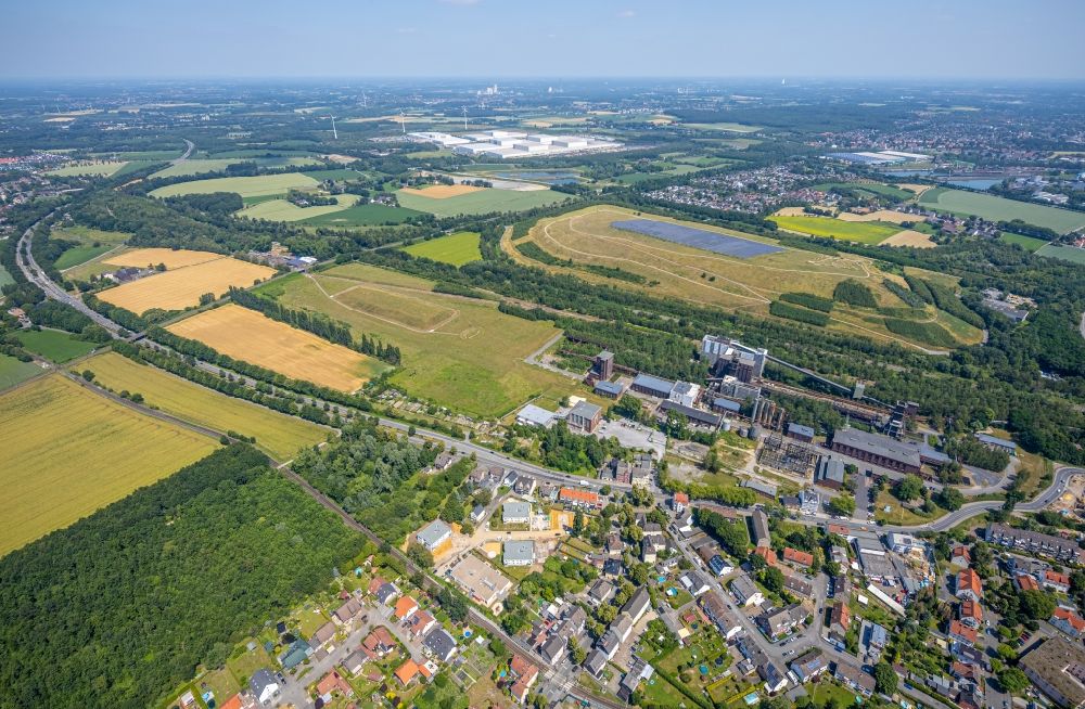 Aerial image Dortmund - Industrial monument of the disused technical facilities on the former site of the Kokerei Hansa in Dortmund in the state North Rhine-Westphalia, Germany