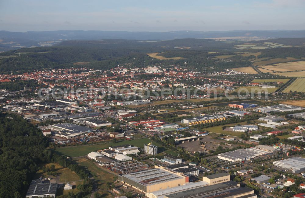 Aerial photograph Arnstadt - Industrial and commercial area on street L3004 in Arnstadt in the state Thuringia, Germany