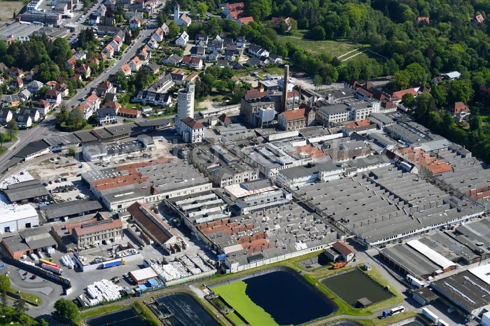 Bielefeld from the bird's eye view: Industrial and commercial area Oeko-Tech Park Windelsbleiche GmbH in Bielefeld in the state North Rhine-Westphalia, Germany