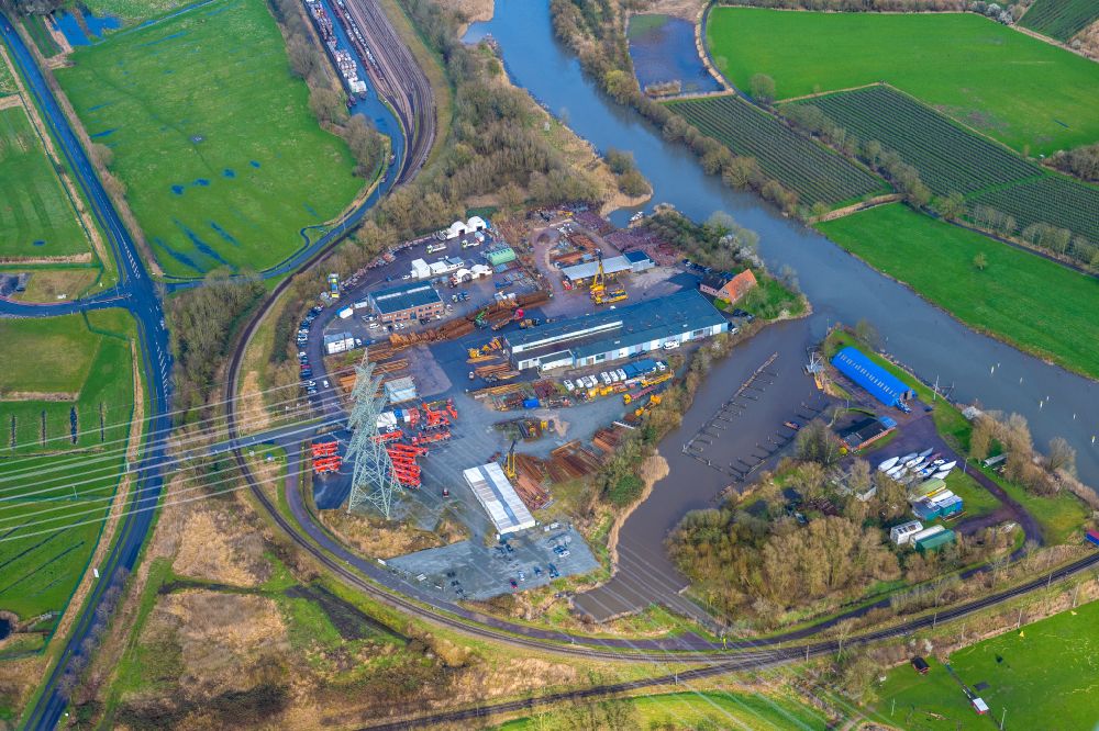 Aerial photograph Stade - Industrial and commercial area Brunshausen in Stade in the state Lower Saxony, Germany