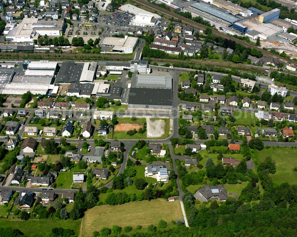 Aerial image Haiger - Industrial and commercial area in Haiger in the state Hesse, Germany
