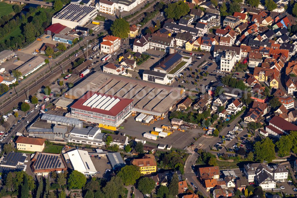 Aerial photograph Haslach im Kinzigtal - Industrial and commercial area on Klosterbach in Haslach im Kinzigtal in the state Baden-Wuerttemberg, Germany
