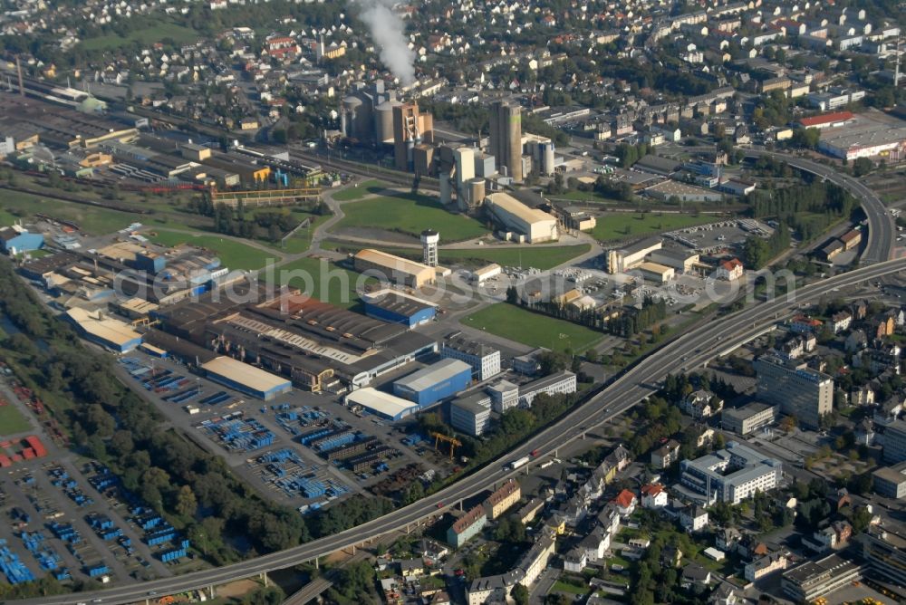 Aerial photograph Wetzlar - Industrial and commercial area in the district Dalheim in Wetzlar in the state Hesse, Germany