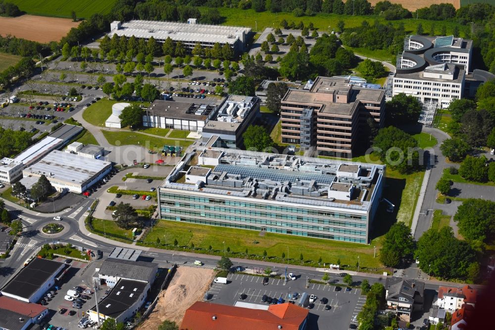 Aerial photograph Schwalbach am Taunus - Industrial and commercial area of Procter & Gamble on Sulzbacher Strasse in Schwalbach am Taunus in the state Hesse, Germany