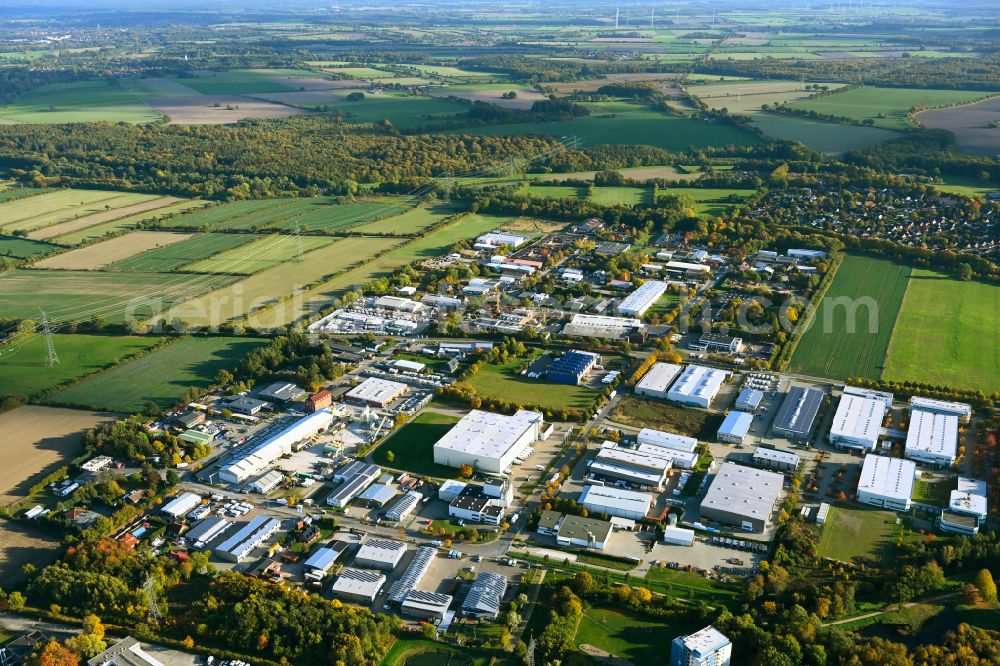 Aerial image Schwarzenbek - Industrial and commercial area in Schwarzenbek in the state Schleswig-Holstein, Germany