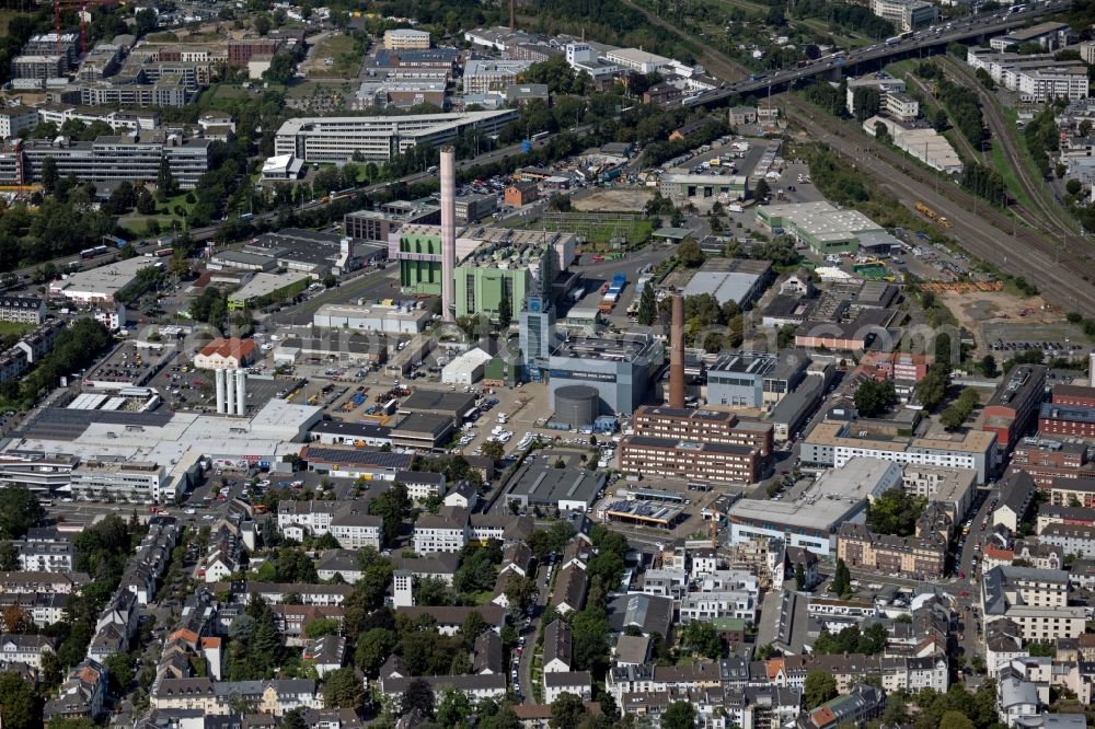 Aerial photograph Bonn - Industrial and commercial area in the district Weststadt in Bonn in the state North Rhine-Westphalia, Germany